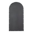 thumbnail image 6 of DecMode 24" x 48" White Window Pane Inspired Wall Mirror with Arched Top, 6 of 11