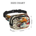 thumbnail image 4 of Bingfone Sacs Banane Rétro Aigle Américain pour Femmes Sacs de Taille à la Mode avec Sangle Réglable Imperméable Partout Sac Bandoulière pour Entraînement Course Voyage, 4 of 9