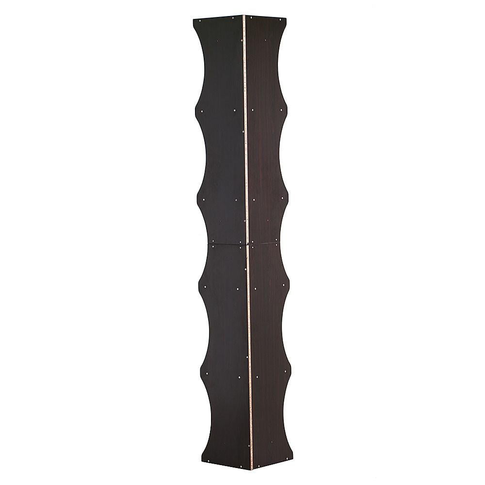 5 Tier Brown Round Wall Corner Shelf Stand Storage Skinny Display 5 Tier Brown Round Wall Corner Shelf Stand Storage Skinny Display Bookshelf Rack Casual Home Office Furniture Com