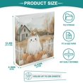 thumbnail image 3 of FORMRS 3 Ring Binder with Pockets 1.5" D-Rings Clip Board 200 Sheets Capacity, Cute Halloween Pumpkins, 3 of 8