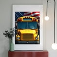 thumbnail image 2 of Diamond Art Kit for Adults, Bright Bus Yellow Print No.5 Diamond Painting for Adults Beginners, 5D DIY Diamond Art Painting Kits, Colorful Diamond Painting Craft for Home Decor 12x16, 2 of 7
