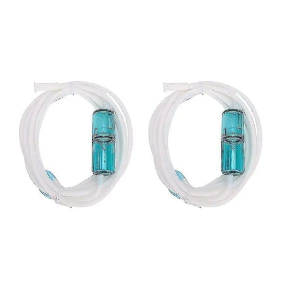2 Pcs Nasal Oxygen Tube Elastic Silicone Oxygen Tube Nasal Cannula Oxygen Tubing Connectors