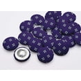 thumbnail image 2 of IBA Indianbeautifulart Blue 2 Holes Canvas Round Buttons For Sewing 1 Inch Artistic Floral Shirting Printed Handmade Decorative Buttons Pack Of 50, 2 of 7