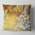 thumbnail image 2 of Designart Little Flowers with Soft Green Leaves - Floral Throw Pillow - 16x16, 2 of 5