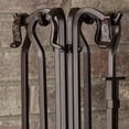 thumbnail image 5 of 5-Piece Bronze Fireplace Tools Set with Crook Handles (F-1614), 5 of 9