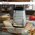 thumbnail image 2 of KitchenAid Steel Box Grater with Detachable Container and Soft-Grip Handle, Black, 2 of 11