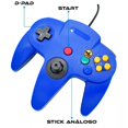 thumbnail image 2 of Control Alámbrico Compatible Con N-64 Analógico, 2 of 6