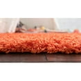 thumbnail image 4 of Unique Loom Solid Shag Modern Plush Area Rug 10' x 13' Rectangle Tiger Orange, 4 of 5