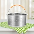 thumbnail image 1 of WRISTBIQUE Metal Food Steamer Basket Round Steaming Rack for Rice Cooker Accessories, 1 of 6