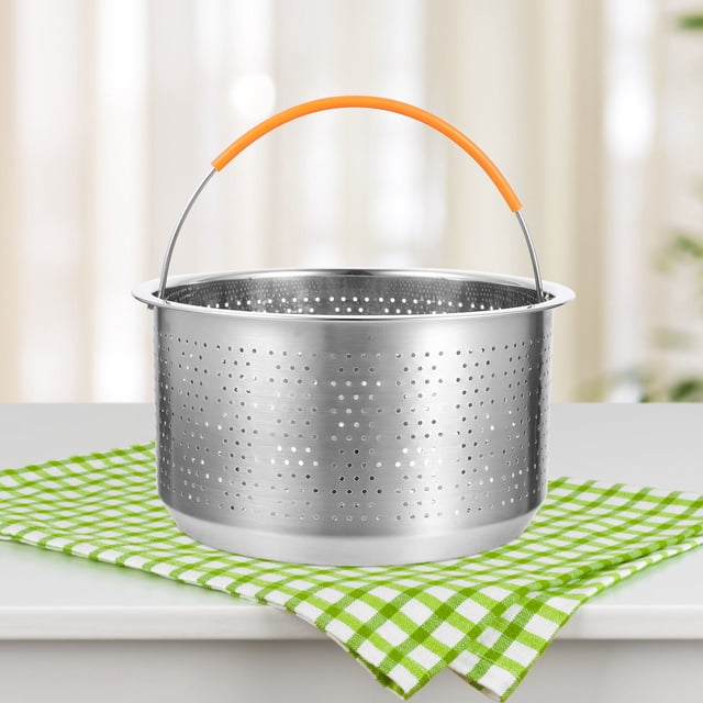 WRISTBIQUE Metal Food Steamer Basket Round Steaming Rack for Rice Cooker Accessories