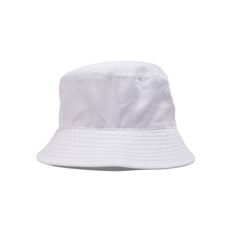 TopHeadwear Blank Cotton Bucket Hat - White - Small/Medium | Walmart Canada