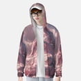 thumbnail image 2 of Balery Pink Lotus Buddha Sudadera ligera de manga larga con capucha y protección solar UPF 50+ para hombre y mujer, ideal para pesca y running-Medium, 2 of 7