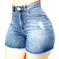 thumbnail image 2 of Beugl Womens Shorts Clearance, Womens Fashion Ripped Jean Shorts Ripped Jeans High Waisted Pant Slim Fit Pantalones Biker Shorts Women Jean Shorts Women Light Blue XXL, 2 of 8