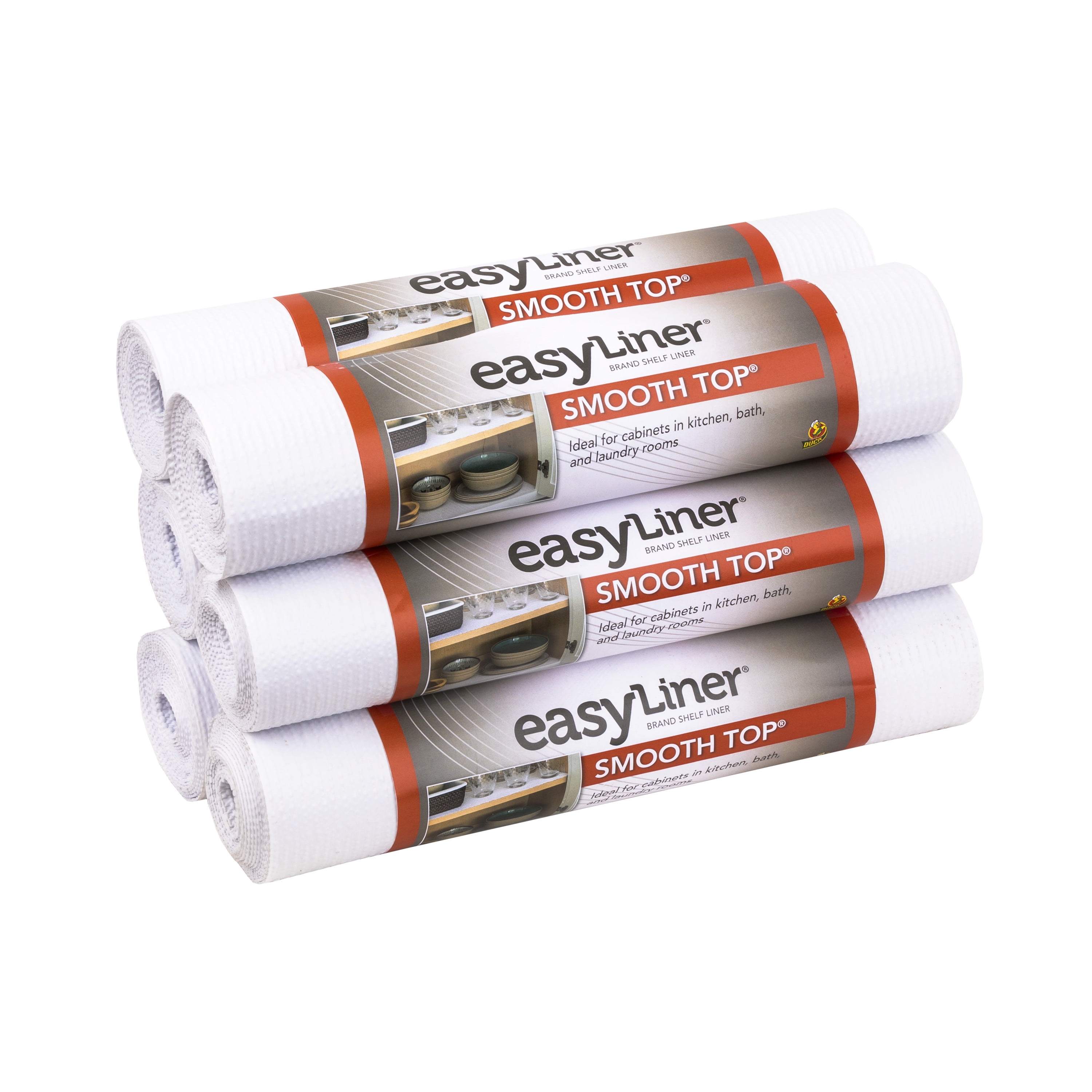 EasyLiner Smooth Top 12 In. x 10 Ft. Shelf Liner, White (6pk) Walmart