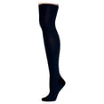 thumbnail image 5 of MeMoi Double Standard Cotton Blend Thigh High Sock - Womens - Female, 9-11, Cloudy Skies, 5 of 7