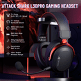 thumbnail image 3 of ATTACK SHARK L30PRO Wireless Gaming Headset,7.1 Surround Sound, 50mm Drivers,20ms Low Latency,Detachable Noise-Canceling Microphone, Aluminum Alloy Frame,Quad-Mode Connectivity, 3 of 10
