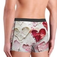 thumbnail image 3 of Fotbe Textured Heart Abstract Art Men’s Total Support Pouch Boxer Briefs, X-Temp Cooling, Moisture-Wicking Underwear, Regular, Long-leg and Trunk-XX-Large, 3 of 6
