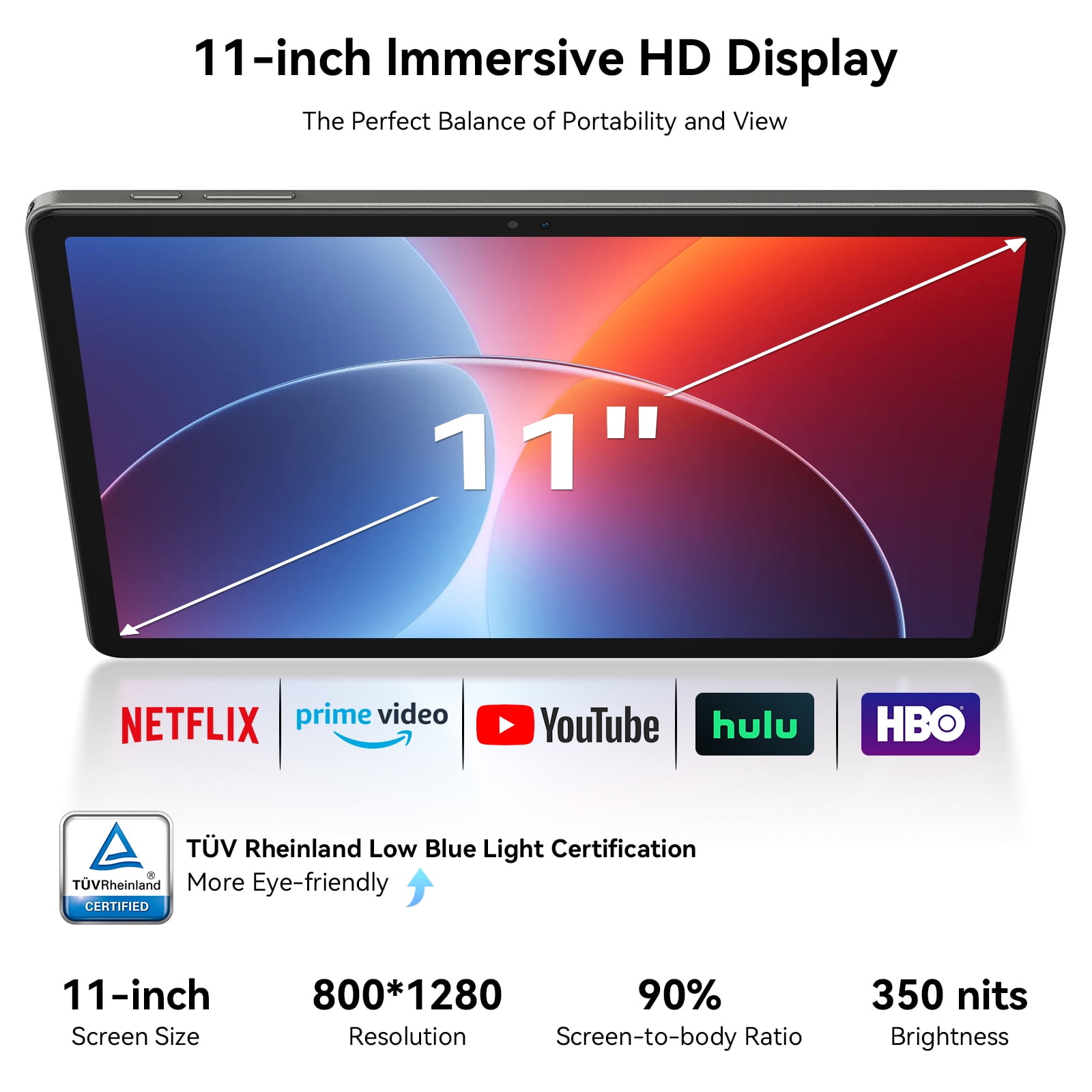 Android 16 AI Tablet,11 Inch Tablet with 24GB RAM 128GB ROM,Octa