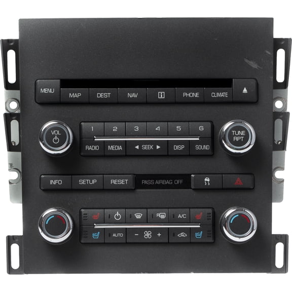 Restored 2010 Lincoln MKZ AM FM Radio CD MP3 Player Climate Navi Controls 9H6T-19C156-DC (Refurbished)