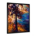 thumbnail image 2 of Designart 'Silhouette Of Autumn Tree In The Sunset Glow' Traditional Framed Art Print, 2 of 4