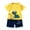 H, variant on WOYY Toddler Boys Cartoon Print Cotton Short Sleeve T-Shirt Shorts Outfits, Sizes 2-3T