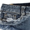 thumbnail image 2 of pitrice Shorts en Jean Taille Basse Ajustés pour Femmes, Micro Extensibles, L, 2 of 9