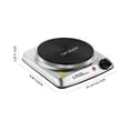 thumbnail image 4 of Countertop Infrared Single Burner, 1000W Electric Hot Plate with 5 Level Temperature Setting, 4 of 9