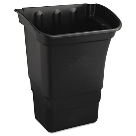 Box Utility Cart - Rubbermaid Commercial Optional Utility Cart Refuse/Utility Bin, Rectangular, 8gal, Black