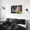 thumbnail image 3 of Waterfall Canvas Wall Art, Autumn Waterfall Print, Cascading Waterfall with Fall Foliage Artwork for Living Room Bedroom Bathroom Decor, Ready to Hang, 3 of 6