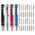 thumbnail image 1 of Uxcell 4pcs 8 en 1 Mini Destornillador de Bolso con Puntas Phillips y de Cabeza Plana, 1 of 6