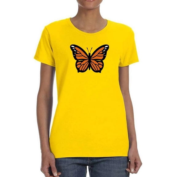 Monarch Butterfly Art T-Shirt Women -Image by Shutterstock, Female 5X-Large