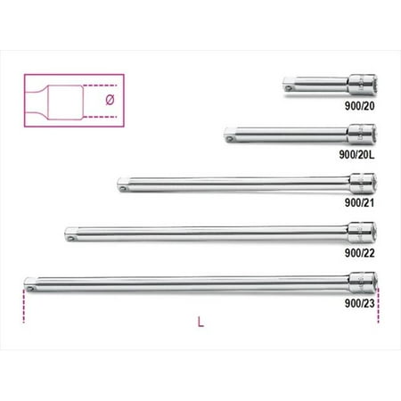 

Beta Tools 009000818 900-20 0.25 in. Female and Male Drive Extension Bars