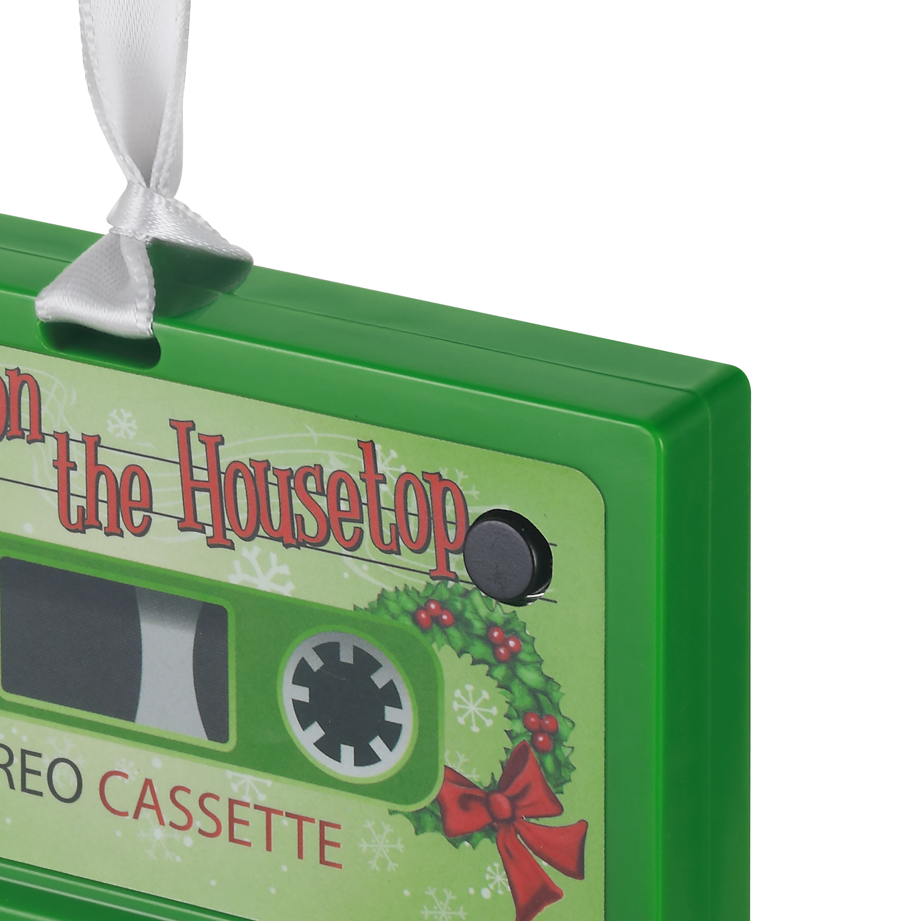 Mr. Christmas Retro Cassette Ornament, Green