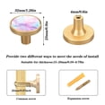 thumbnail image 3 of 4-Pack Home Cabinet Knob Furniture Drawer Knob for Cabinets & Walls 32mm Diameter Pastel Pink Marble Texture, 3 of 9