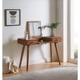 thumbnail image 2 of Martin Svensson Home Mid-Century Modern Cinnamon Vanity/Desk with Mirror, 2 of 5