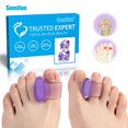 thumbnail image 4 of Separador de dedos Green Toe Care, paquete de 4 pares, almohadilla separadora para corrección de hallux valgus., 4 of 4