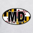 thumbnail image 3 of CafePress - Maryland MD Oval (W/Flag) Hooded Sweatshirt - Pullover Hoodie, Hooded Sweatshirt, 3 of 3