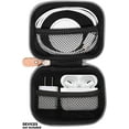 thumbnail image 3 of Étui de Protection et de Rangement pour Voyage pour Étui Airpods, Design en Vedette, Pochettes en Maille pour Étui Airpods, Chargeur Mural et Câble, (Or Rose) Gris, 3 of 5