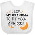 thumbnail image 3 of Inktastic I Love My Grandma to the Moon and Back Boys or Girls Baby Bib, 3 of 4