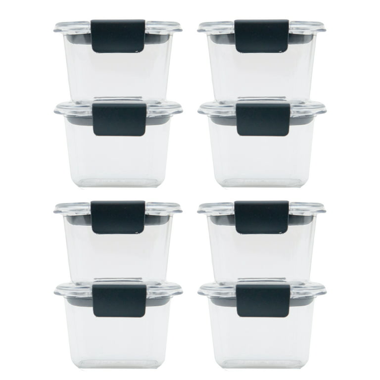 Rubbermaid Brilliance Food Storage Container, Mini, 0.5 Cup, Clear, 2 Pack  – Healthier Spaces Organizing
