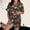 Grey1, variant on Halloween Pajamas Halloween Pumpkin Print Plus Size Button Nightwear Pajamas for Women Set