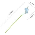 thumbnail image 2 of Morttic 20pcs Artificial Calla Lily Silk Flowers 13.4" for Home Kitchen Wedding Table Decoration (Light Blue), 2 of 18