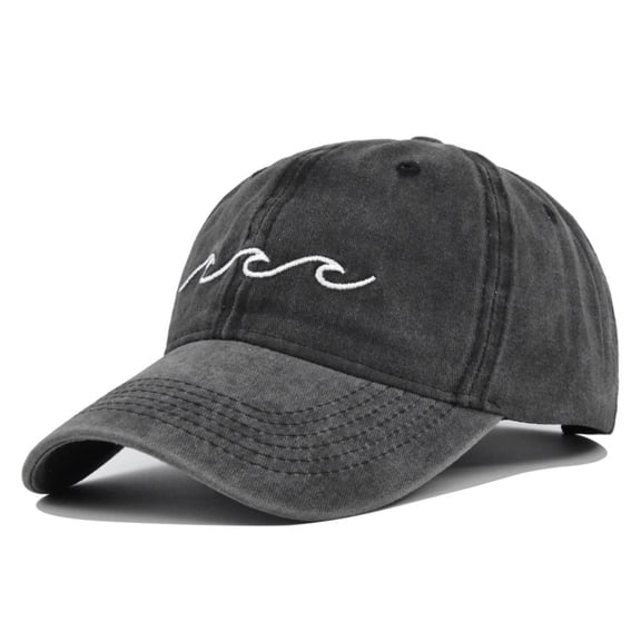 Tittly Baseball Cap Trucker Hat Mens And Womens Denim Retro Washed And Old Destroyed Cap Solid Color Baseball Cap Womens Baseball Caps Womens Baseball Caps Black One Size