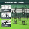 thumbnail image 5 of 8x8ft Football Throwing Net with 5 Targets - Quarterback Training Gear for All Ages, Includes Carry Bag & Stakes, Black, 5 of 16