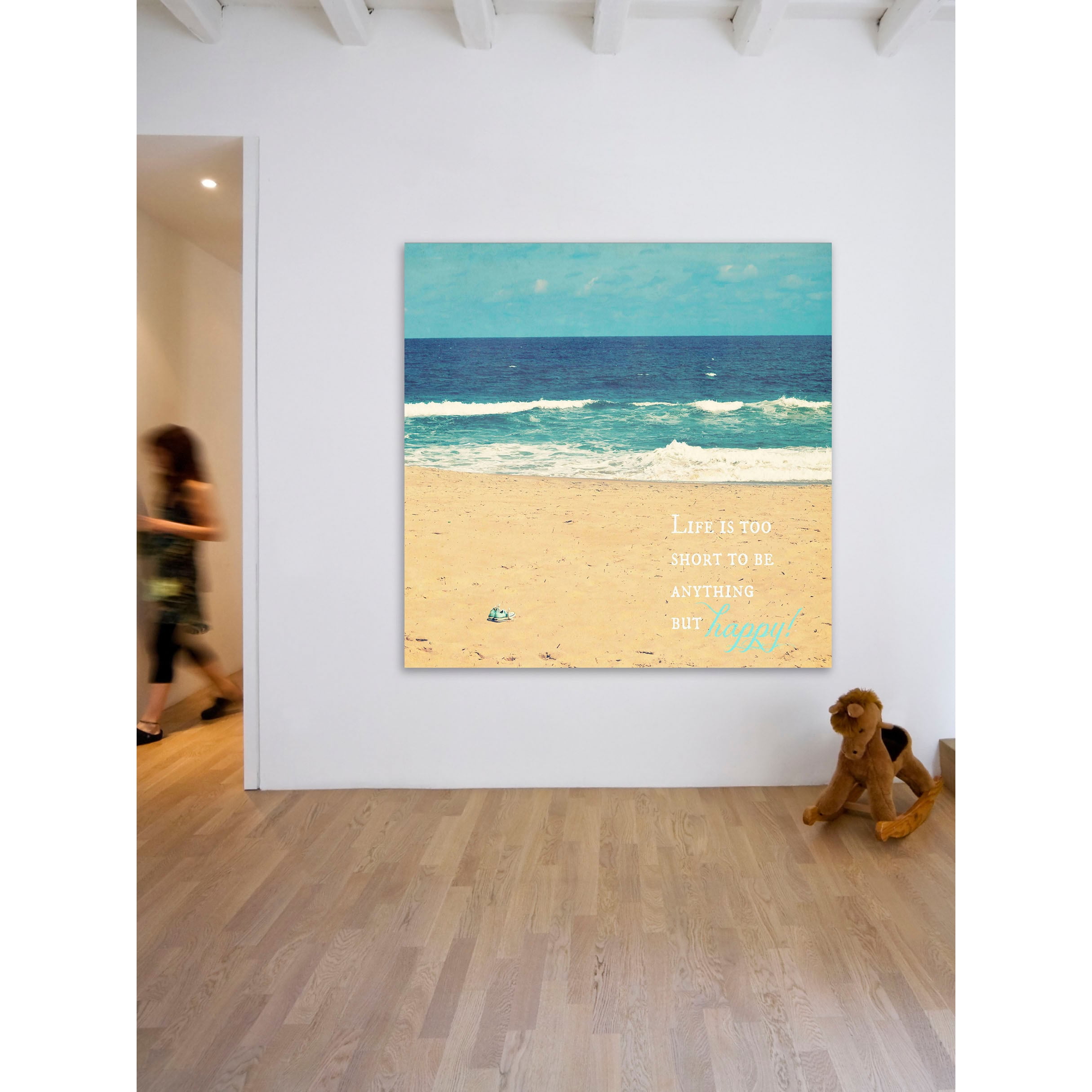 Marmont Hill "Life Is Too Short" by Robert Dickinson Painting Print on Canvas