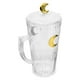 thumbnail image 4 of Jarra de agua de plástico transparente con tapa para té helado, limonada y jugo, ideal para fiestas en casa y restaurantes, con diseño de luna, 4 of 8