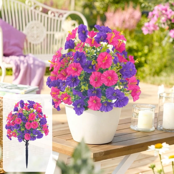 Arbustos artificiales y plantas falsas en macetas | Vegetación artificial para la decoración del hogar