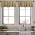 thumbnail image 3 of LALILO Kitchen Curtain Valance Golden Door House Morocco Door Rod Pocket Window Curtain 52"x 18" Set of 2, 3 of 5