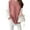Pink, variant on ZANZEA Women Long Sleeved O-Neck Patchwork Contrast Color Blouse Pullover Tops