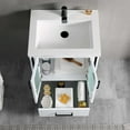 thumbnail image 4 of 24" Freestanding Bathroom Vanity with Sink & Mirror - Glossy White, 4 of 5
